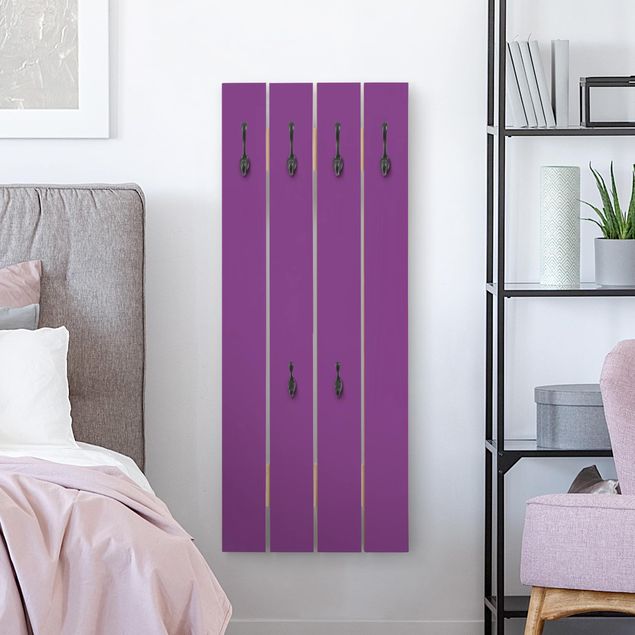 Wandgarderobe Holz - Colour Purple