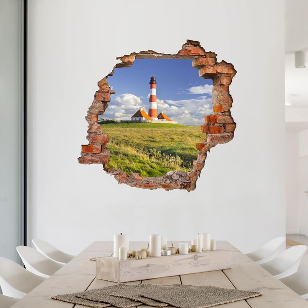 3D Wandsticker Leuchtturm in Schleswig-Holstein