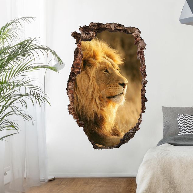Wandtattoo Löwe Löwenkönig