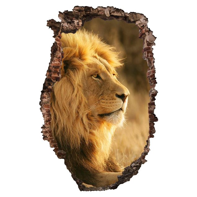 3D Wandtattoo Löwenkönig