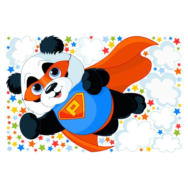 Tier Wandtattoo Super Panda