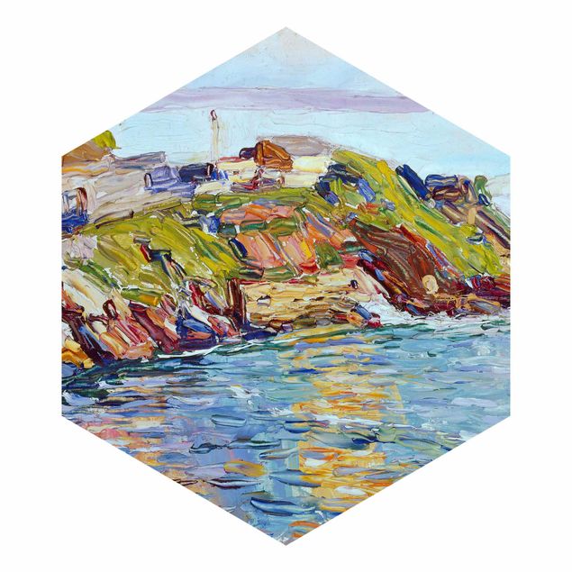 Hexagon Mustertapete selbstklebend - Wassily Kandinsky - Bucht Rapallo