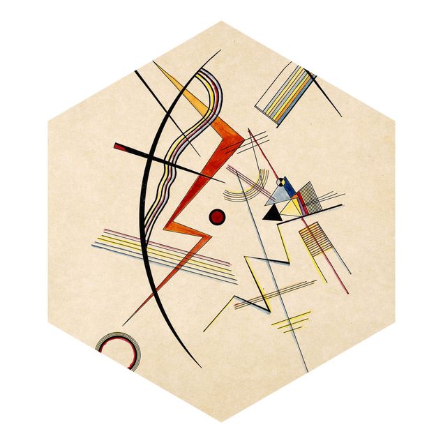 Hexagon Mustertapete selbstklebend - Wassily Kandinsky - Jahresgabe