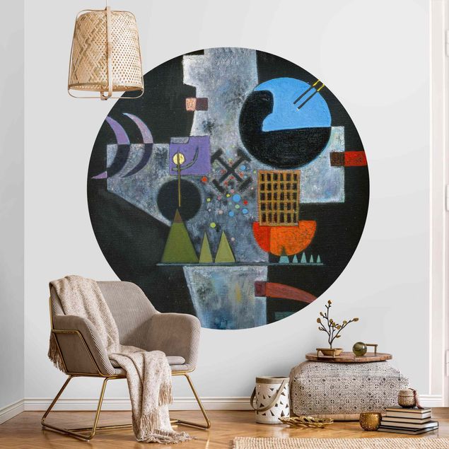 Runde Tapete selbstklebend - Wassily Kandinsky - Kreuzform