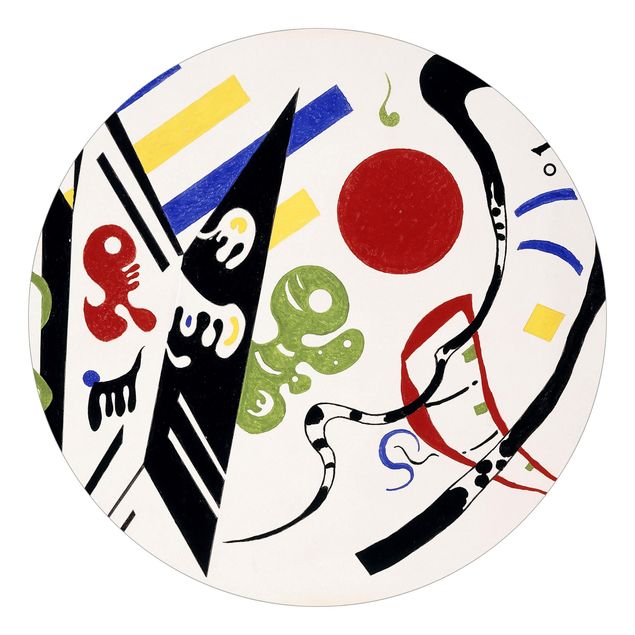 Runde Tapete selbstklebend - Wassily Kandinsky - Reciproque