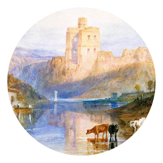 Runde Tapete selbstklebend - William Turner - Norham Castle