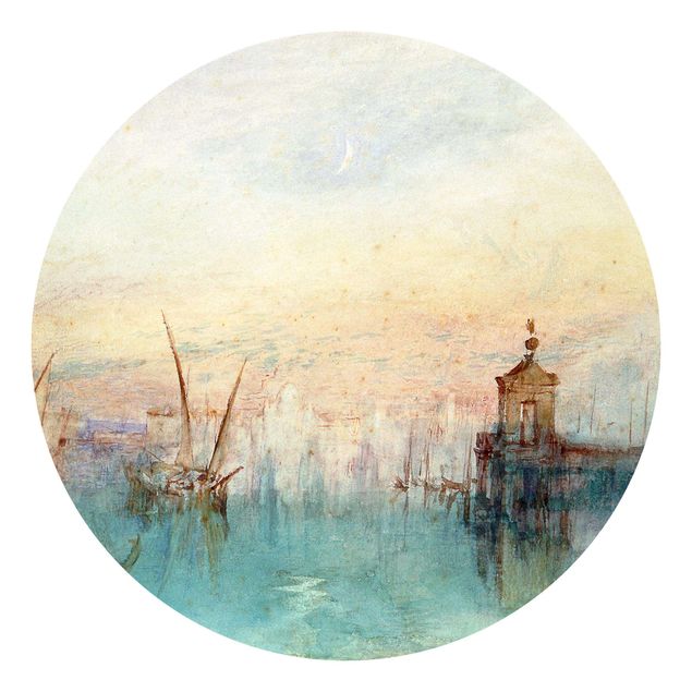 Runde Tapete selbstklebend - William Turner - Venedig mit Mond