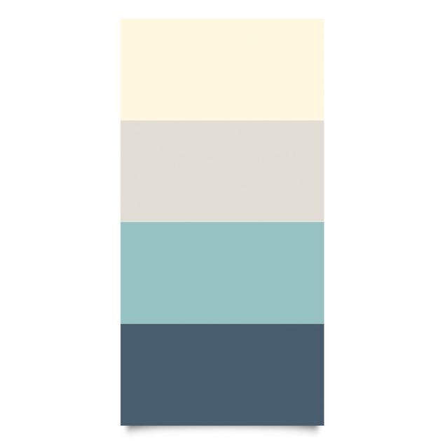 Möbelfolie - Wohnfarben Streifen Lagune - Kaschmir Meersand Pastelltürkis Schieferblau