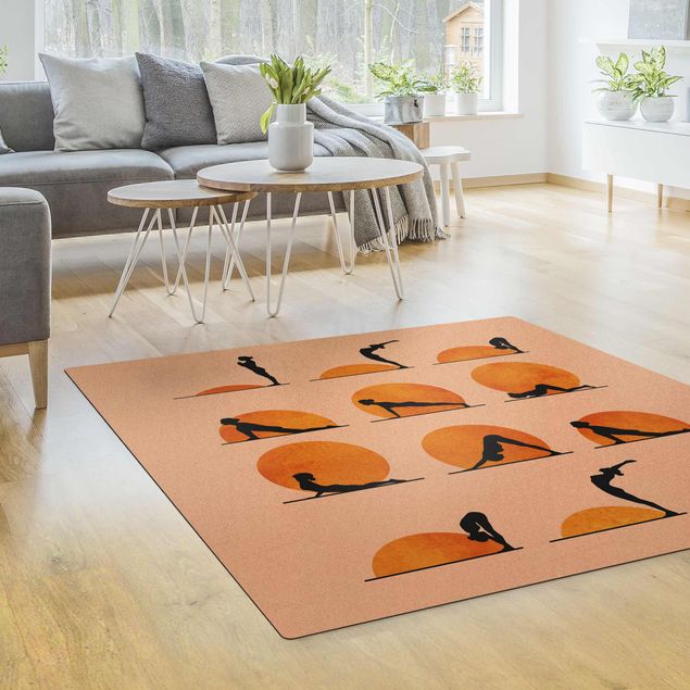 Teppich Esszimmer Yoga - Der Sonnengruß